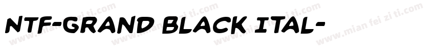 NTF-Grand Black Ital字体转换